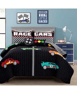 Kids Racing Cars 5-Pc. Quilt Set, Full/Queen