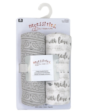 Baby Girls and Boys Muslin Swaddle Blanket Pack of 2