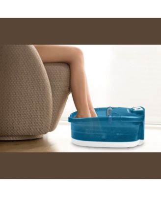 The Conair Premium Foot Spa with Heat Sense is a luxurious and soothing foot spa that offers a variety of features to help you relax and rejuvenate your tired feet. It features a heat sense technology that automatically maintains the water temperature you select, ensuring that your feet receive consistent warmth throughout your treatment. This feature eliminates the need to continually add hot water during use, so you can focus on relaxing and enjoying the experience.