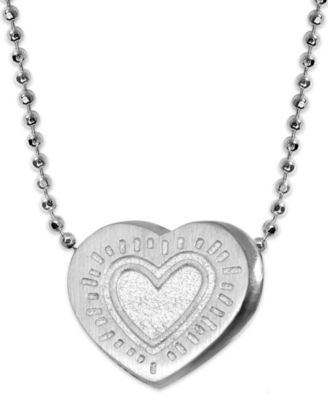Alex Woo x Keith Haring - Sterling Silver  Heart Pendant Necklace