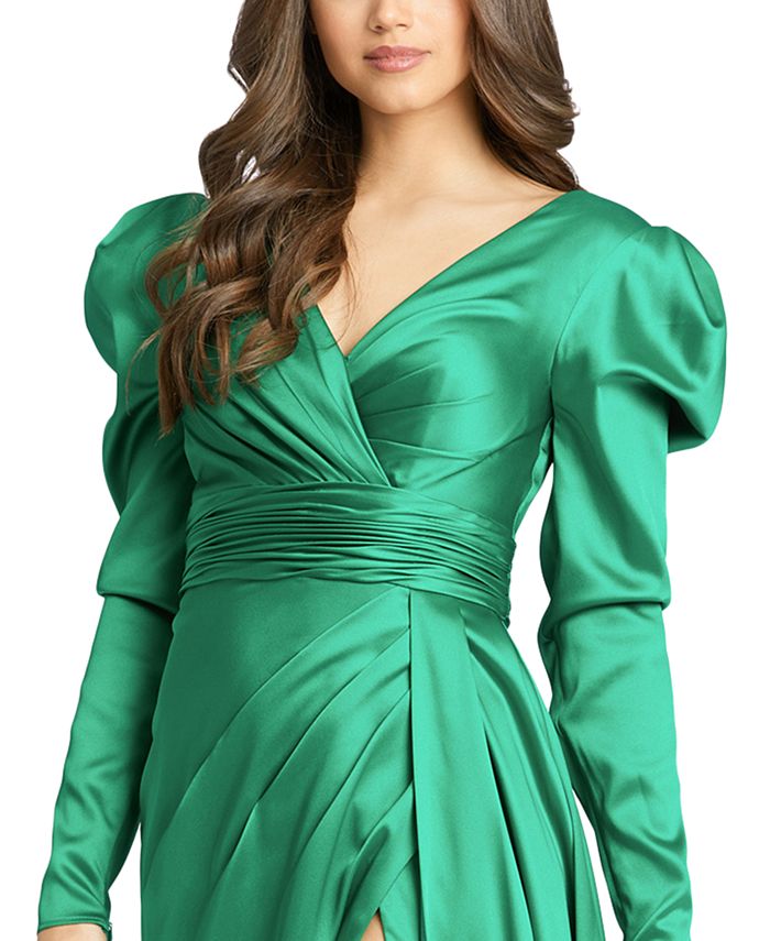 MAC DUGGAL PuffSleeve VBack Gown & Reviews Dresses Women Macy's
