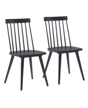 Zuo Ashley Dining Chair, Set Of 2 In Black
