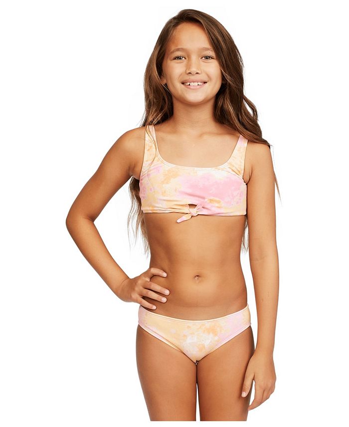 Billabong bathing suits for big boobs Billabong Big Girls Knotted Tank 2 Piece Bikini Set Reviews Swimwear Kids Macy S