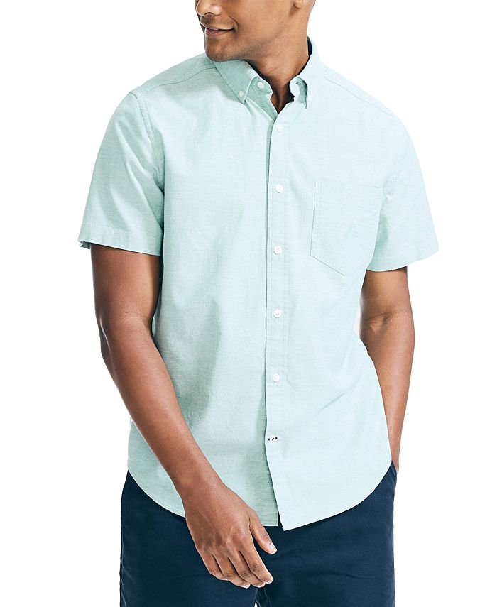 Nautica Men's Classic-Fit Stretch Solid Oxford Shirt & Reviews - Casual ...