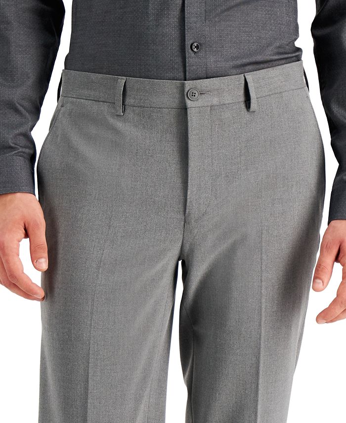 I.N.C. International Concepts Men's Slim-Fit Gray Solid Suit Pants ...