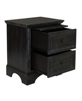 Modern Mission 2 Drawer Nightstand with Tray