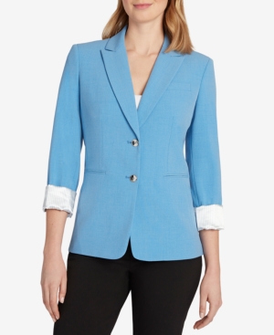 Tahari Asl Cuffed-Sleeve Blazer