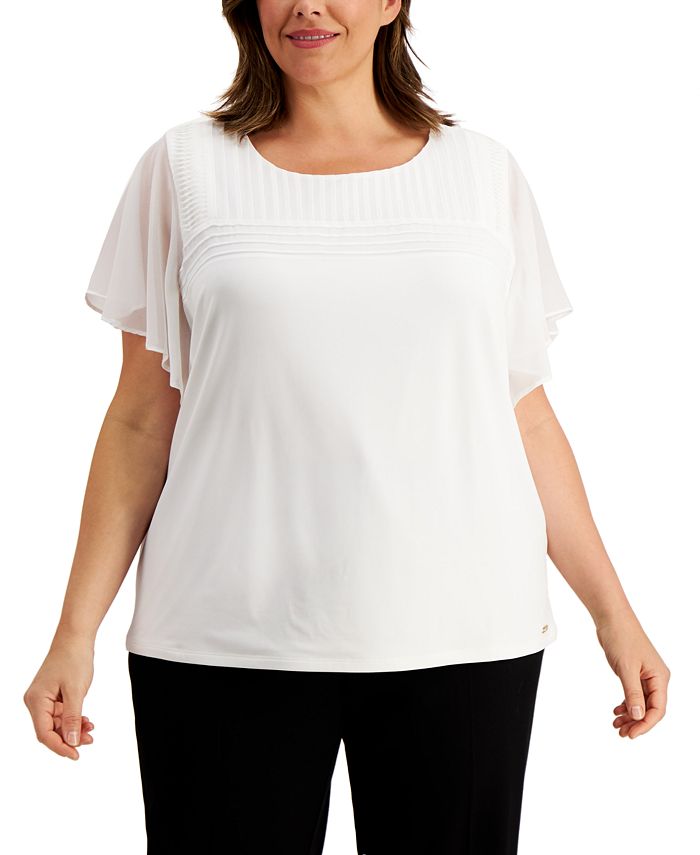 calvin klein flutter sleeve