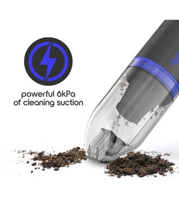 Tzumi - IonVac Cordless Vacuum – Lightweight Cordless Vacuum Cleaner with USB Charging, 6kPa Suction and Two Attachments For Home & Auto