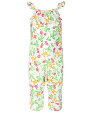 First Impressions Baby Girls Jungle-Print Romper Created for Macy's