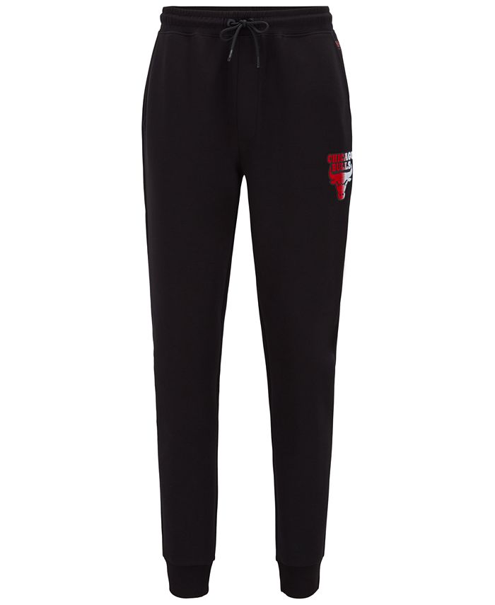 hugo boss tracksuit bottoms black and gold