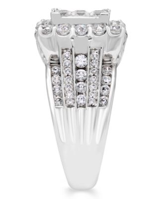 Diamond Multi Princess Engagement Ring (2 1/2 ct. t.w.) in 14k White Gold