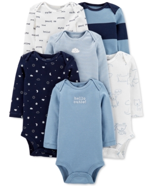 Carter's Baby Boys 6-Pack Long-Sleeve Original Bodysuits