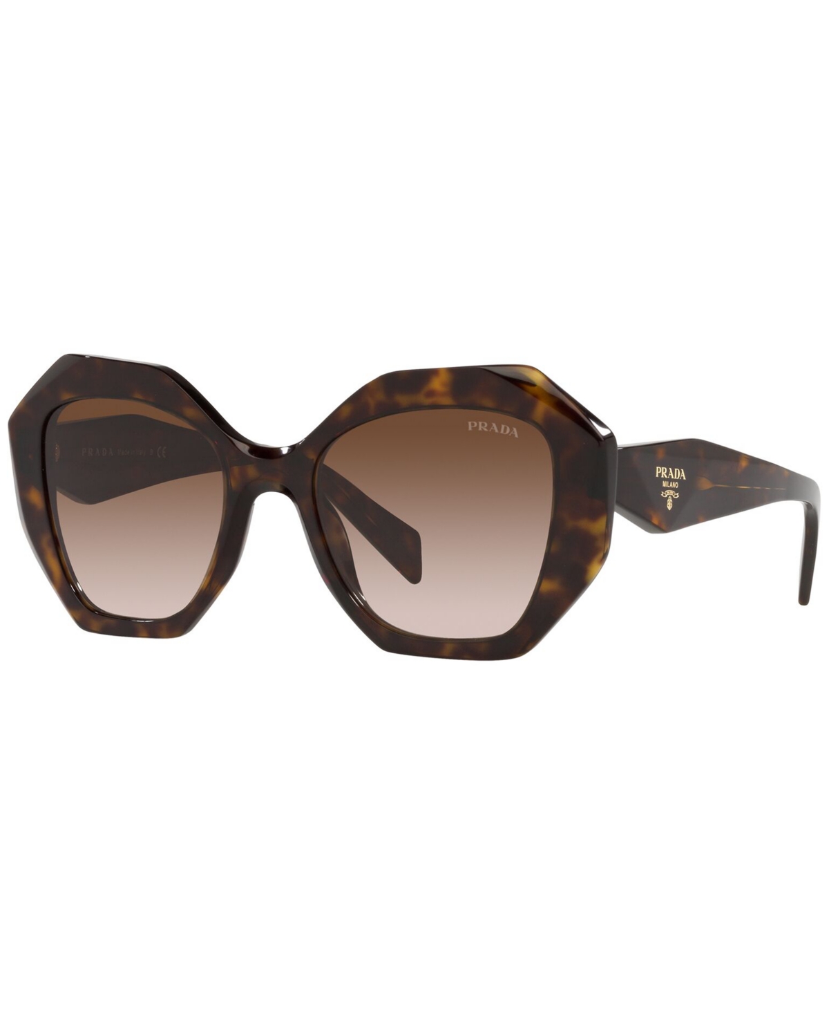 Prada Pr 16ws Tortoise Sunglasses In Brown Gradient