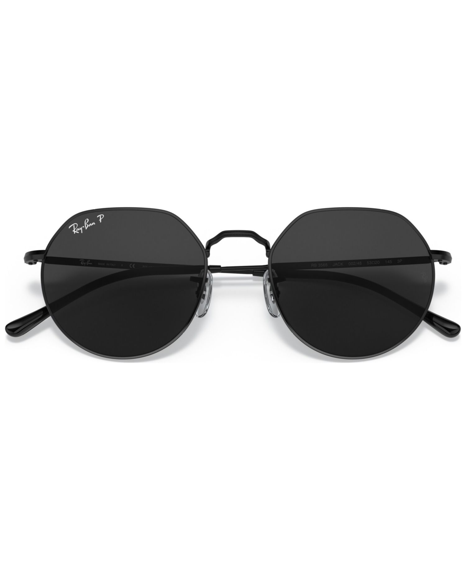 Unisex Polarized Geometric Metal Sunglasses, RB3565 JACK