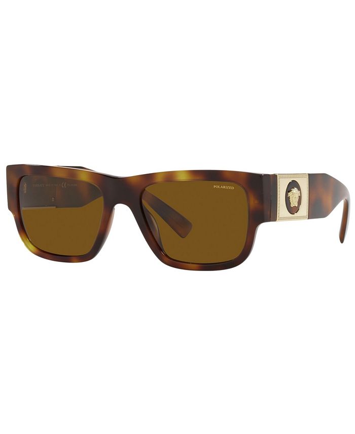 Versace Men's Polarized Sunglasses, VE4406 56 & Reviews - Men's ...