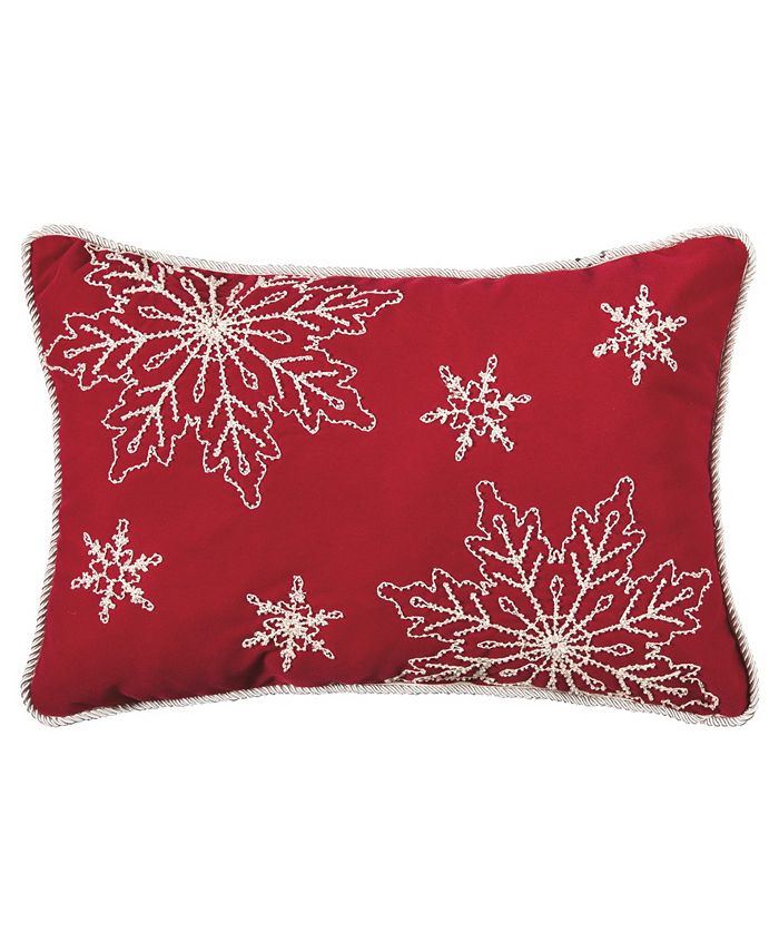 C&F Home Snowy Holiday Pillow, 13" x 20" Macy's