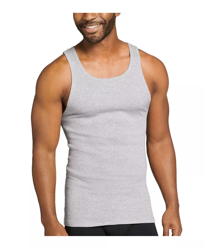 Men's 4-Pack Cotton Tank Tops - thumbnail 8