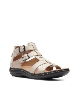 clarks silver sandals