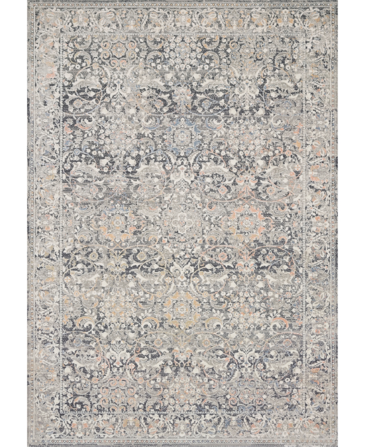 Loloi Ii Lucia Luc-04 6'8in x 8'8in Area Rug - Gray, Mist
