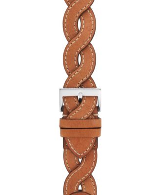 Women's Luggage Braided Leather Band for Apple Watch&reg; 38mm/40mm