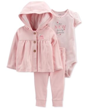Carter's Baby Girls 3-Pc Little Butterfly Cardigan Set
