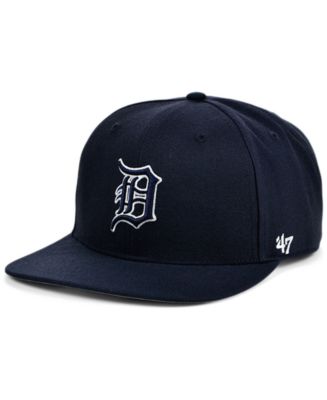 Mitchell & Ness Detroit Tigers Away Snapback Hat Grey