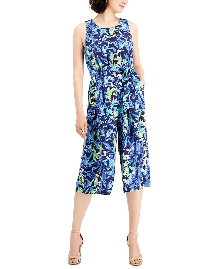 nine west utility jumpsuit