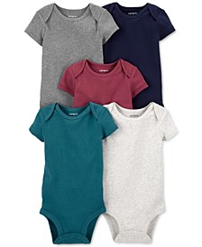 Baby Boy 5-Pack Short-Sleeve Bodysuits