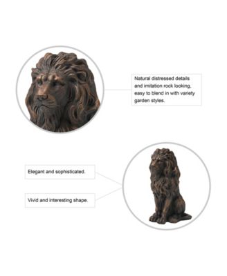 Guardian Standing Lion Statue
