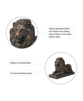 Lying Guardian Lion Statue