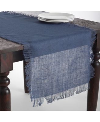 Fringed Jute Tablecloth Or Runner, 20" x 70"