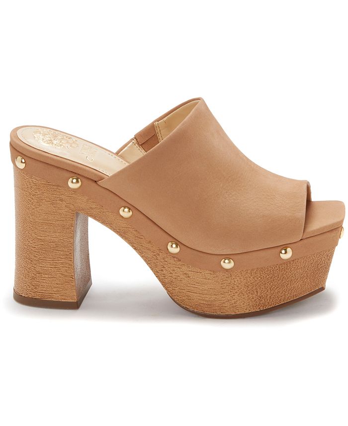 vince camuto shearling mules