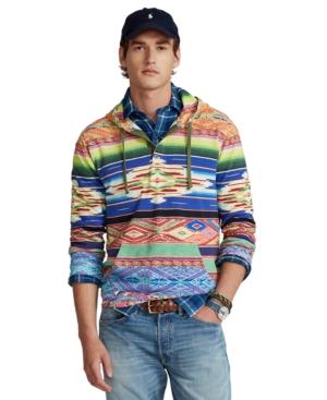 Polo Ralph Lauren Men's Serape-Print Mesh Hoodie