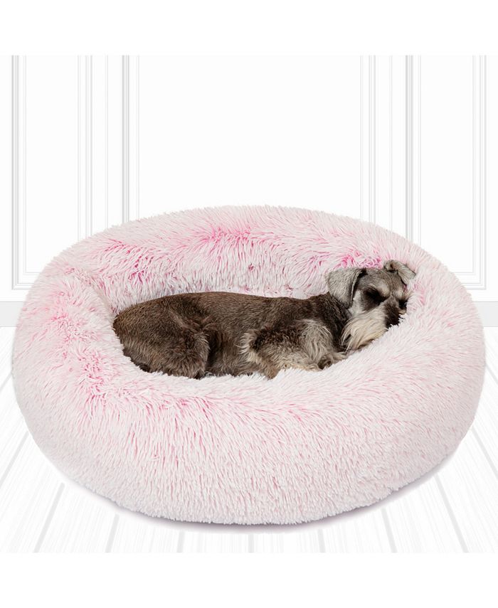 Friends Forever Coco Faux Fur Self Warming Indoor Round Donut