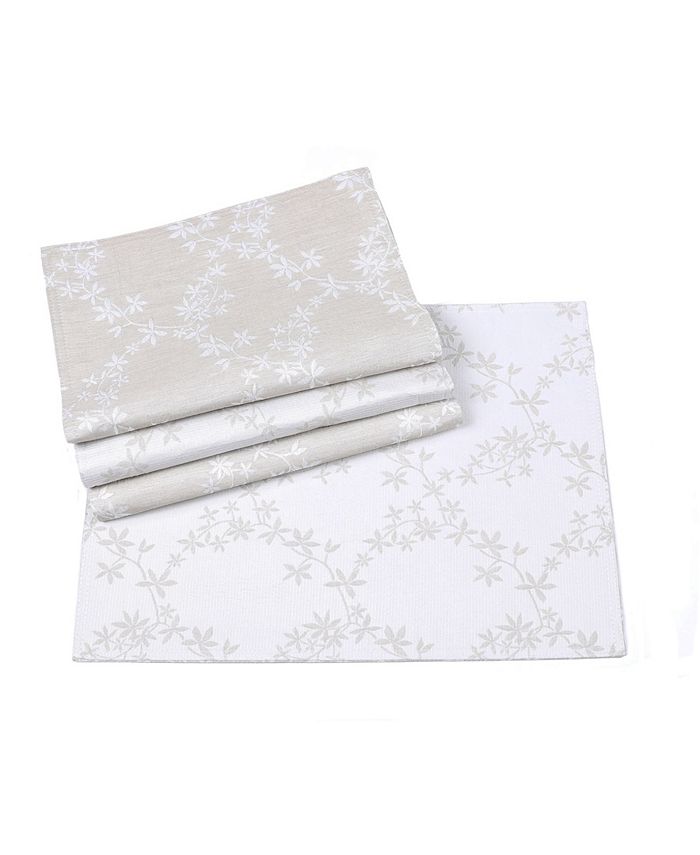 Manor Luxe Floria Double Sides Placemats Macy's