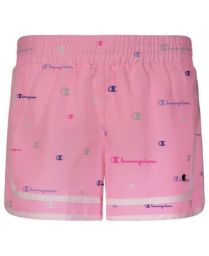 Toddler Girls All Over Print C Script Varsity Woven Shorts