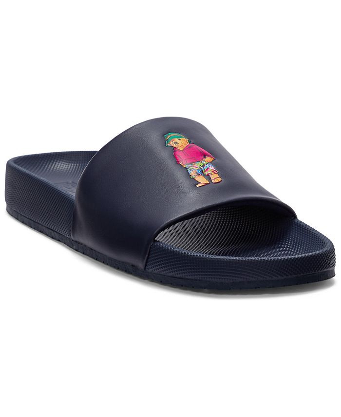 Polo Ralph Lauren Men's Cayson Bear Logo Slide Sandals & Reviews 