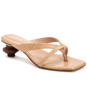 Alfani Women's Sarrabi Architectural Heel Slide Dress Sandals Created for Macy's Women's Shoes