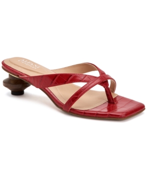 Alfani Women's Sarrabi Architectural Heel Slide Dress Sandals Created for Macy's Women's Shoes