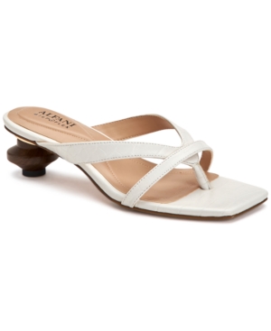 Alfani Women's Sarrabi Architectural Heel Slide Dress Sandals Created for Macy's Women's Shoes