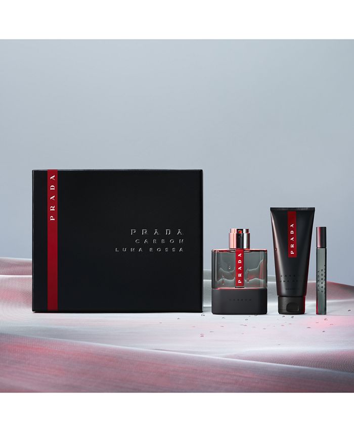 Prada Men's 3Pc. Luna Rossa Carbon Eau de Toilette Gift Set Macy's