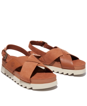 Timberland Women's Santa Monica Sunrise Crisscross Sandals Women's Shoes
