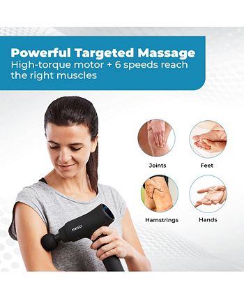 SLF Percussion Muscle Massager Rechargeable Massage Gun with Multiple  Attachments for Neck and Back Relief