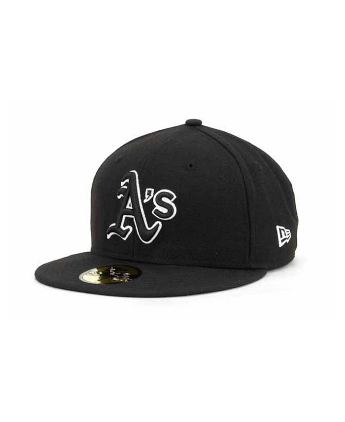 a's hat black and white