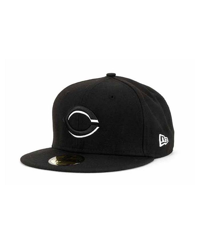Black cincinnati top reds hat