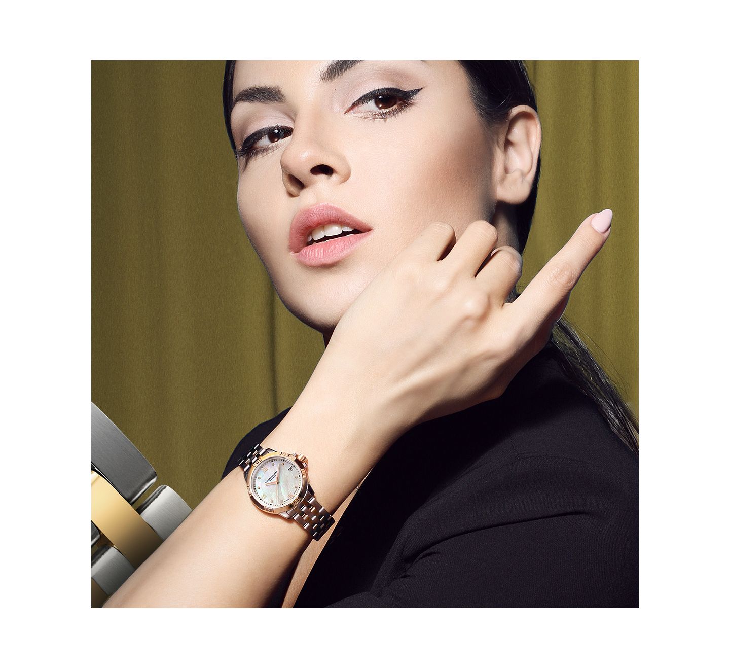 Женские часы Raymond Weil Swiss Tango Diamond-Accent Two-Tone Stainless Steel Bracelet Watch 30mm — фото 4