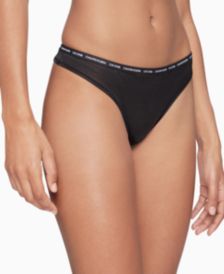 Women's CK One Glisten Thong Underwear QF6526