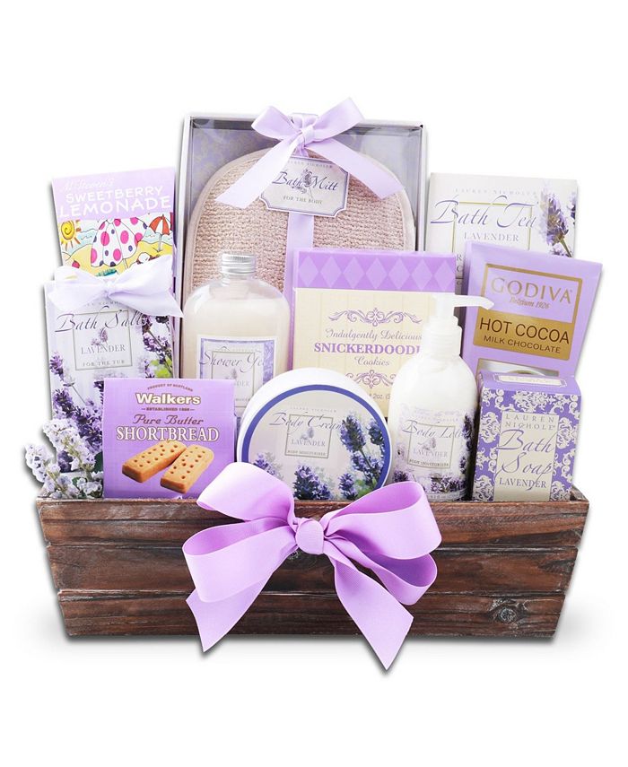 Alder Creek Gift Baskets Relaxing Lavender Spa Gift & Reviews Food