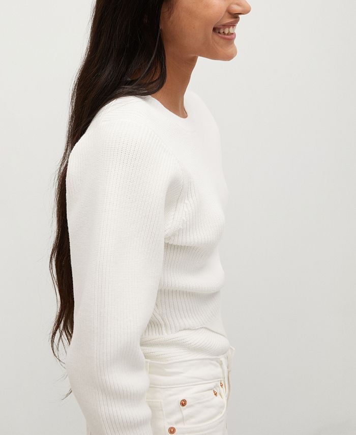 MANGO Sweater with Crossover Detail - Macy's